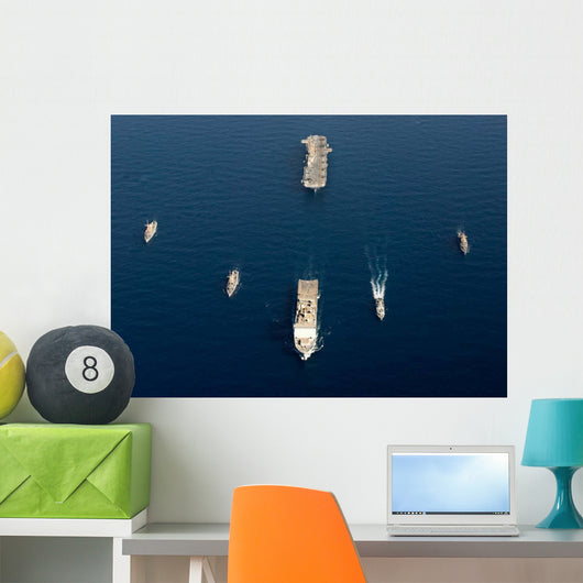 Formation Ships Sea Wall Decal