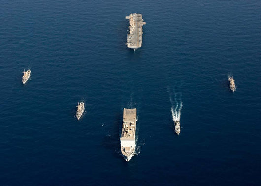 Formation Ships Sea Wall Decal