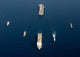 Formation Ships Sea Wall Decal