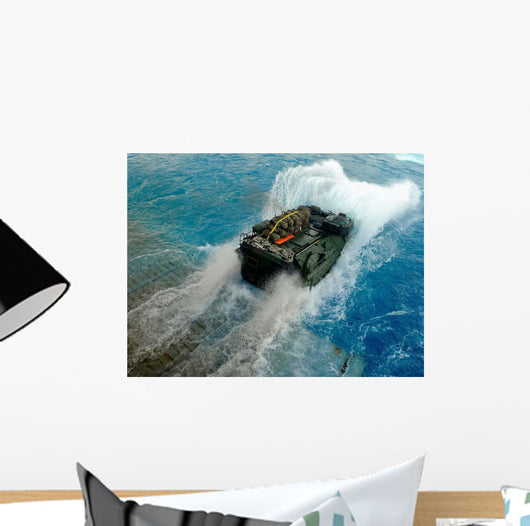Amphibious Assault Vehicle Exits Wall Decal Design 1