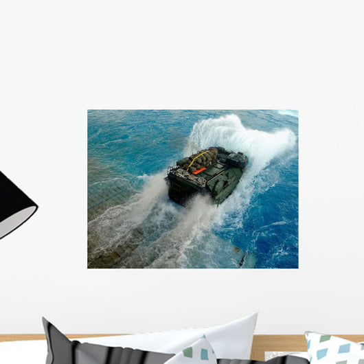 Amphibious Assault Vehicle Exits Wall Decal Design 1