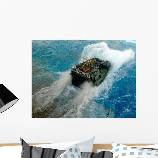 Amphibious Assault Vehicle Exits Wall Decal Design 1