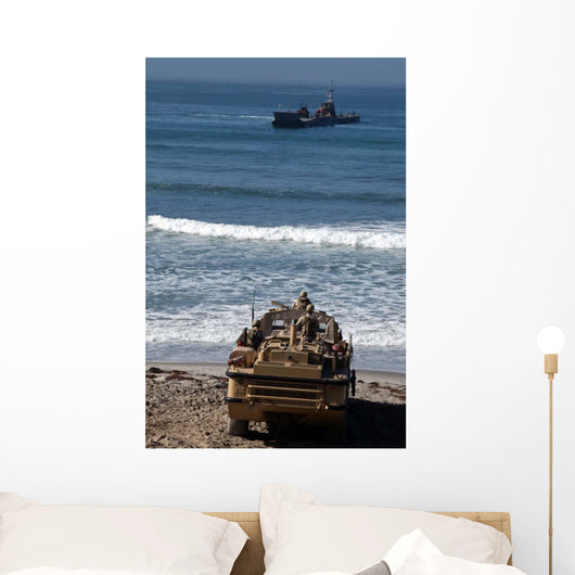 Marines Anticipate Arrival Improved Wall Decal