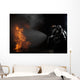 Firefighters Extinguish Simulated Cargo Wall Decal Design 3