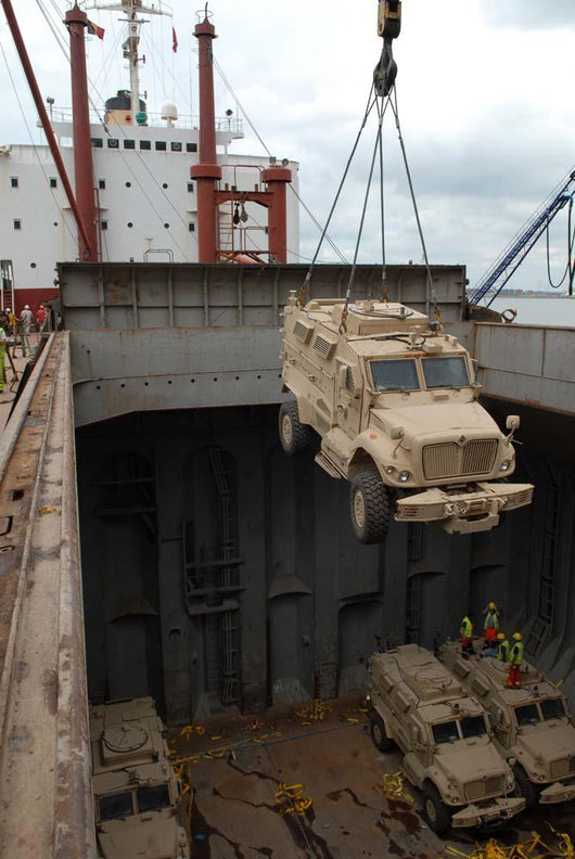 Harbor Crane Lifts Mine-resistant Wall Decal