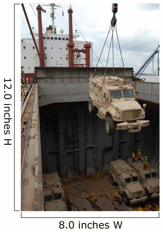Harbor Crane Lifts Mine-resistant Wall Decal