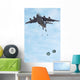 Soldiers Jump from C-17 Wall Decal
