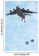 Soldiers Jump from C-17 Wall Decal