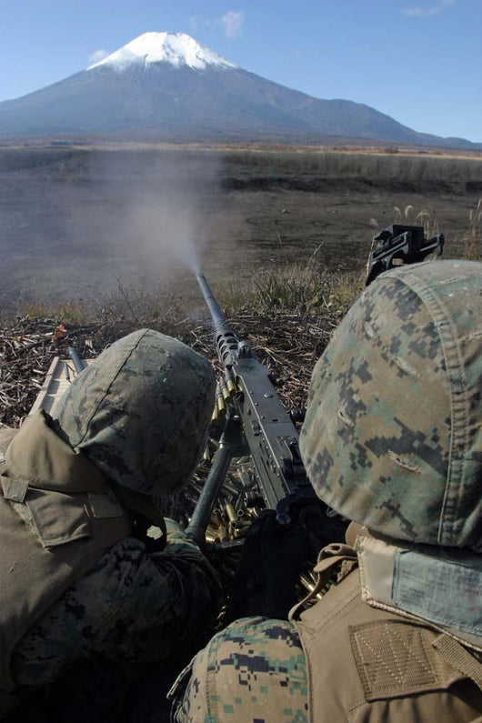 Marines Fire M2 50 Wall Decal