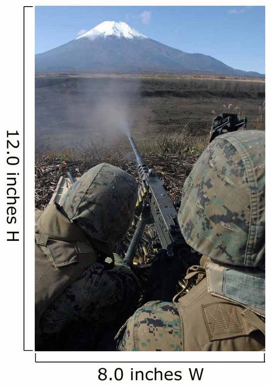 Marines Fire M2 50 Wall Decal