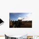 Artillerymen Fire 155mm round Wall Decal