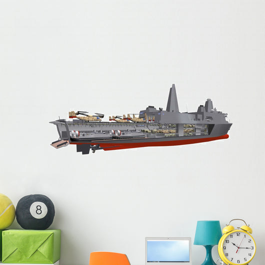 Cutaway Illustration Us Navy's Wall Decal