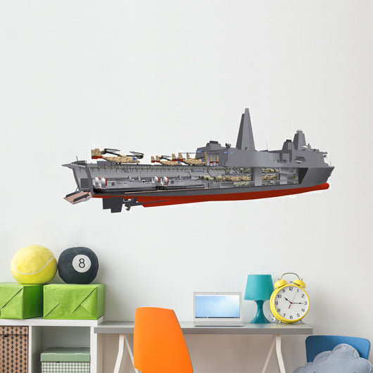 Cutaway Illustration Us Navy's Wall Decal