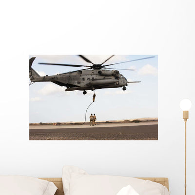 Air Force Pararescuemen Conduct Wall Decal Design 2 shown on a wall