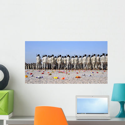 Candy Covers Parade Grounds Wall Decal shown on a wall