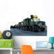 Armored Trucks Sit Pier Wall Decal