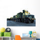 Armored Trucks Sit Pier Wall Decal