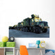 Armored Trucks Sit Pier Wall Decal