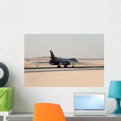 B-1b Lancer Takes off Wall Decal shown on a wall