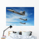 Three-ship Formation F-22 Raptors Wall Decal Design 3