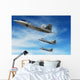 Three-ship Formation F-22 Raptors Wall Decal Design 3