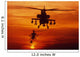 Four Ah-64 Apache Anti-armor Wall Decal