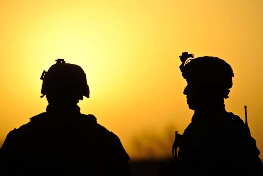 Us Army Soldiers Silhouetted Wall Decal