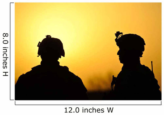 Us Army Soldiers Silhouetted Wall Decal