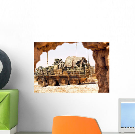 Us Soldiers Conduct Combat Wall Decal