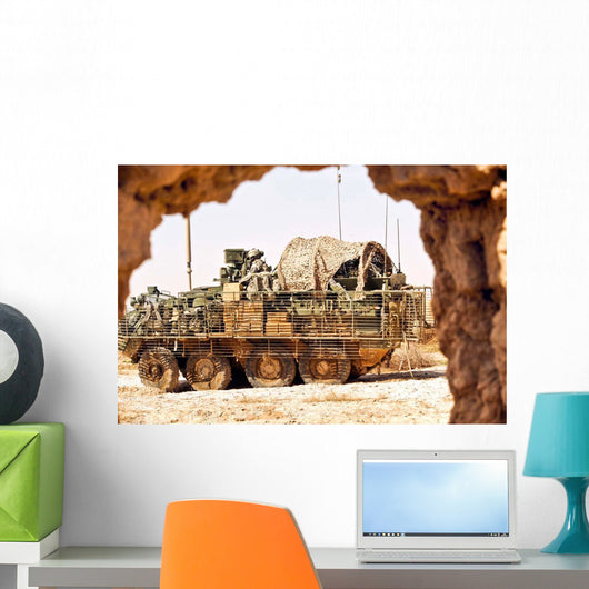 Us Soldiers Conduct Combat Wall Decal