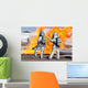 Firefighters Battle Simulated Fire Wall Decal
