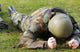 Airman Crawls through Wet Wall Decal