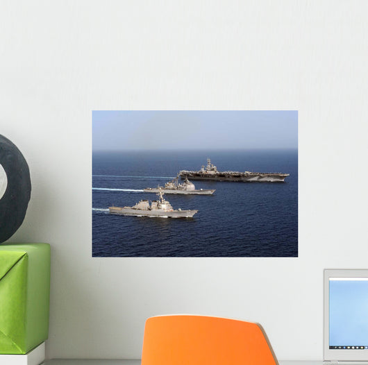 Three Us Navy Ships Wall Decal