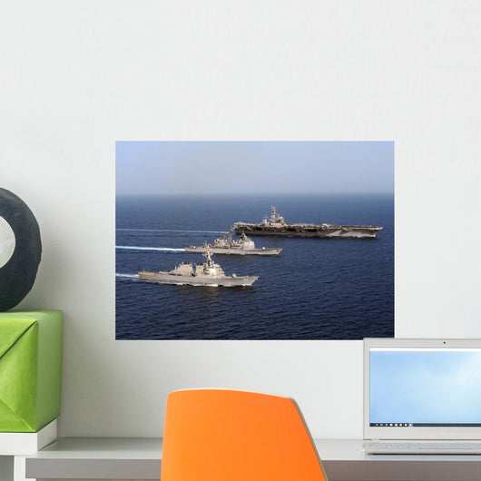 Three Us Navy Ships Wall Decal