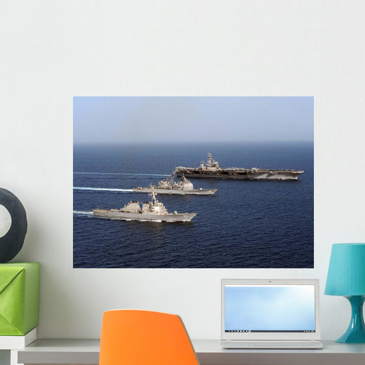 Three Us Navy Ships Wall Decal