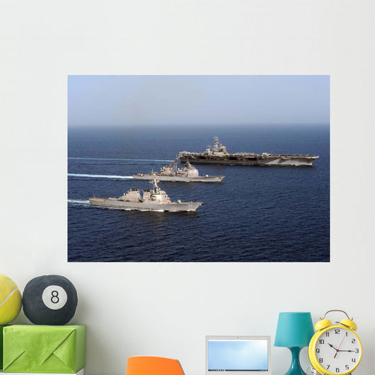 Three Us Navy Ships Wall Decal