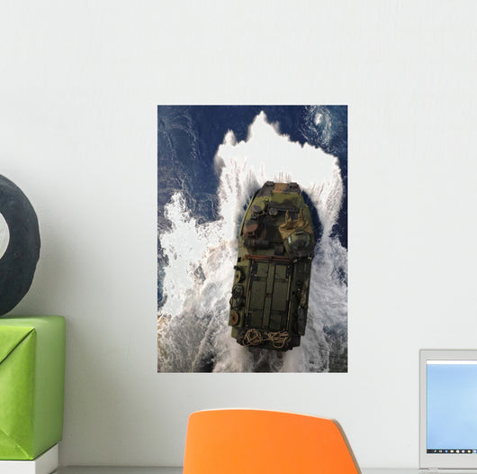 Amphibious Assault Vehicle Exits Wall Decal Design 2