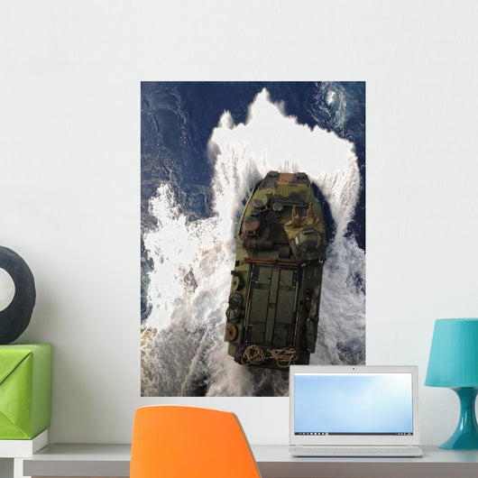 Amphibious Assault Vehicle Exits Wall Decal Design 2