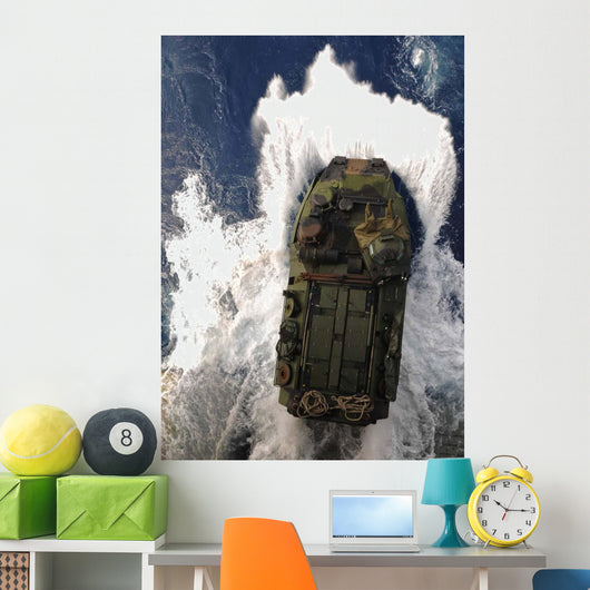 Amphibious Assault Vehicle Exits Wall Decal Design 2