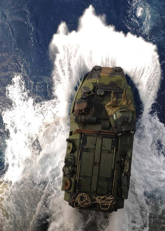 Amphibious Assault Vehicle Exits Wall Decal Design 2