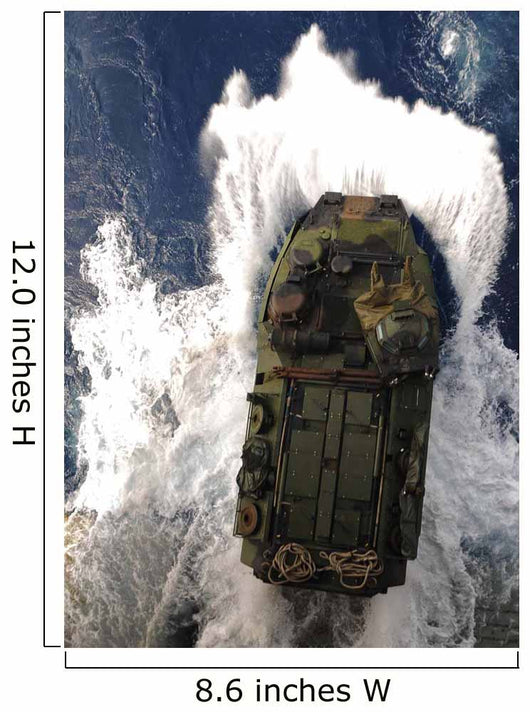 Amphibious Assault Vehicle Exits Wall Decal Design 2