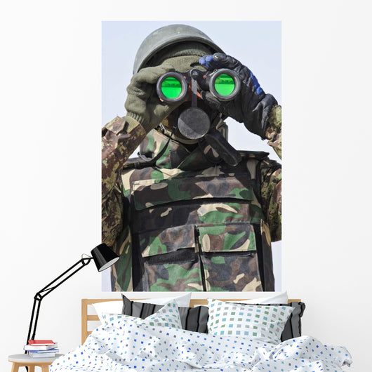 Afghan National Army Soldier Wall Decal Design 1