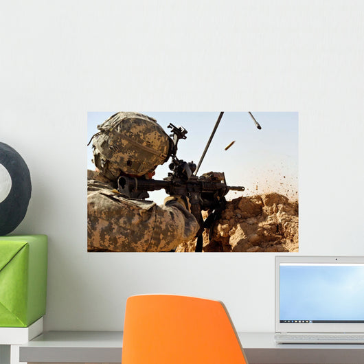 Us Army Soldier Engages Wall Decal