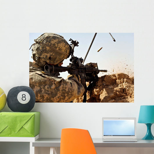 Us Army Soldier Engages Wall Decal
