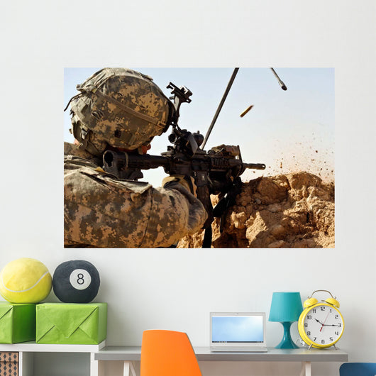 Us Army Soldier Engages Wall Decal