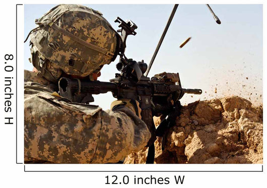 Us Army Soldier Engages Wall Decal