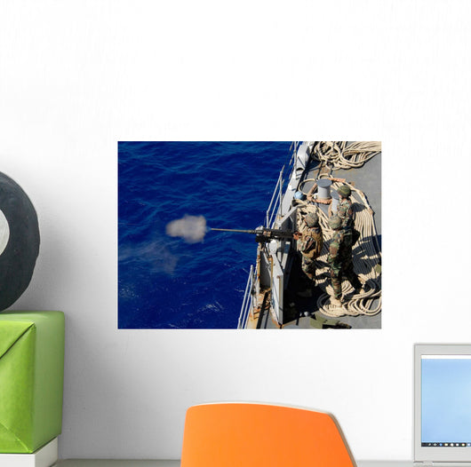 Sailors aboard Uss Fort Wall Decal