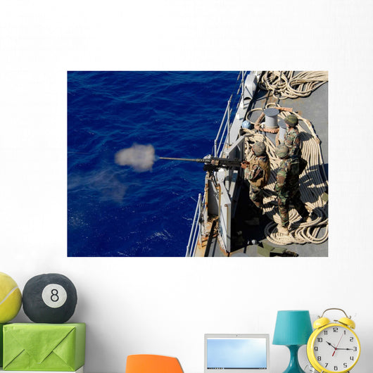Sailors aboard Uss Fort Wall Decal