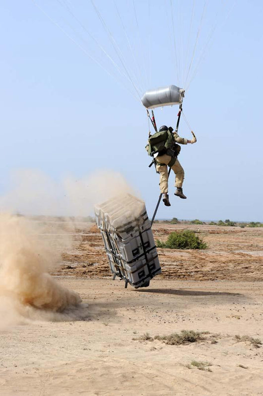 Pararescueman Drops into Zone Wall Decal