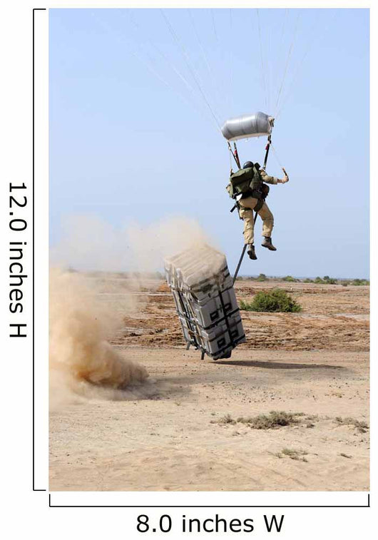 Pararescueman Drops into Zone Wall Decal